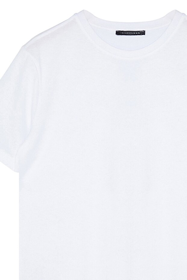 Czarno-biała koszulka z krótkim rękawem, dopasowana, 100% bawełna, zestaw 2 sztuki TMNSS19BO0075 - 20