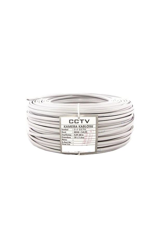 4+1 2x0.22 Folyolu Lüks Cctv Kamera Kablosu 25MT. - 1