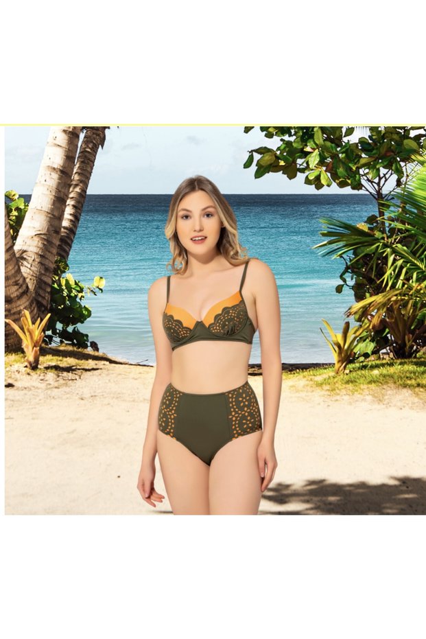 Thin Strap Underwire Bow Bikini Set