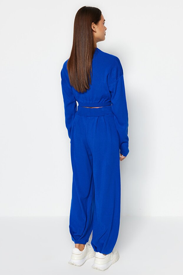 Saks Süper Crop Jogger Pantolonlu Triko Alt-Üst Takım TWOAW24AU00007 - 5