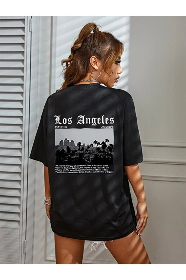 Unisex Black Printed T-shirt
