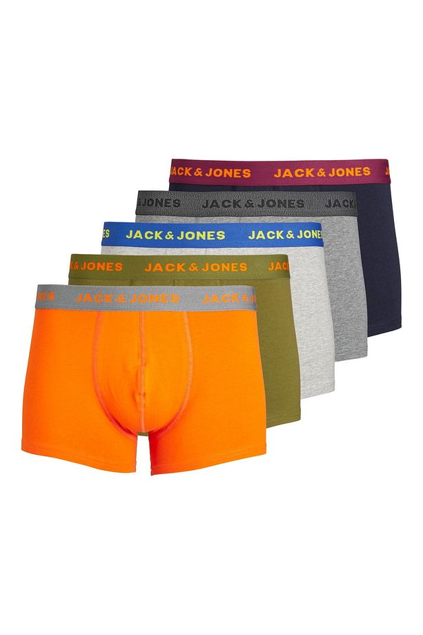 JACSOLID CONTRAST TRUNKS 5 PACK 5'li Renkli Boxer Set - 1