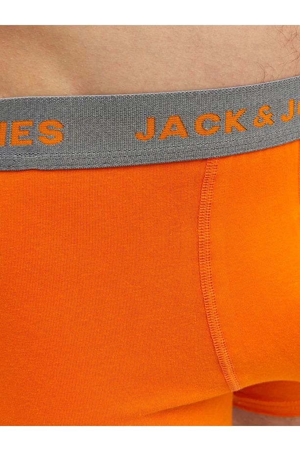 JACSOLID CONTRAST TRUNKS 5 PACK 5'li Renkli Boxer Set - 7