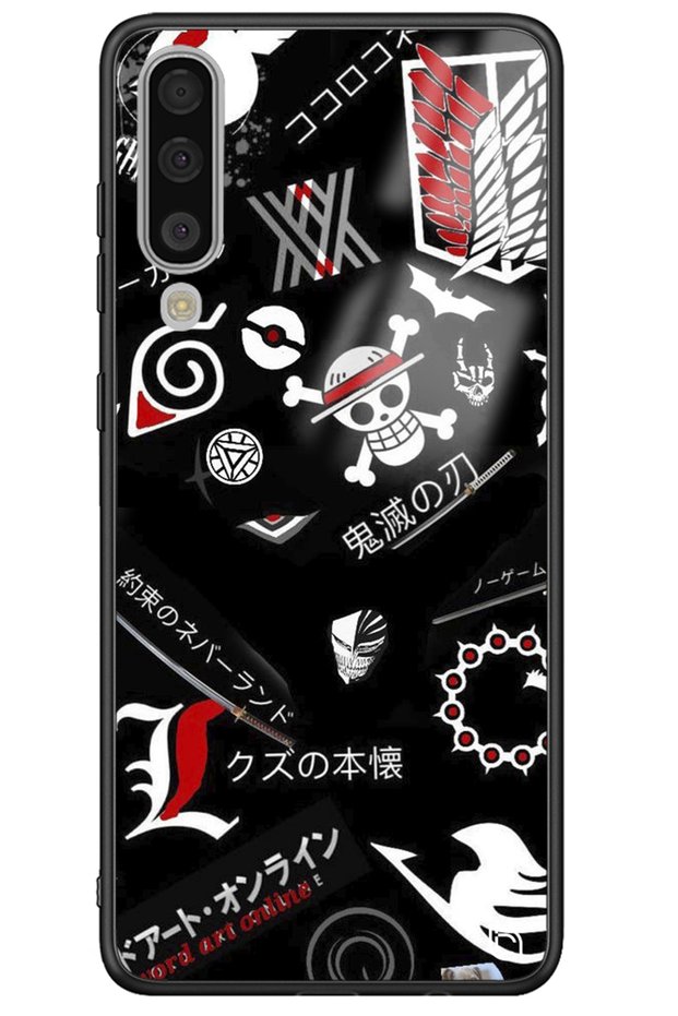 Samsung Galaxy A50 Glossy Phone Case with Camera Protection Anime Premium Pattern