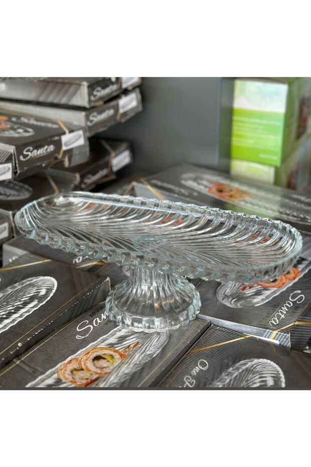 Ayaklı Sunumluk Kayık Tabak Servis - 1