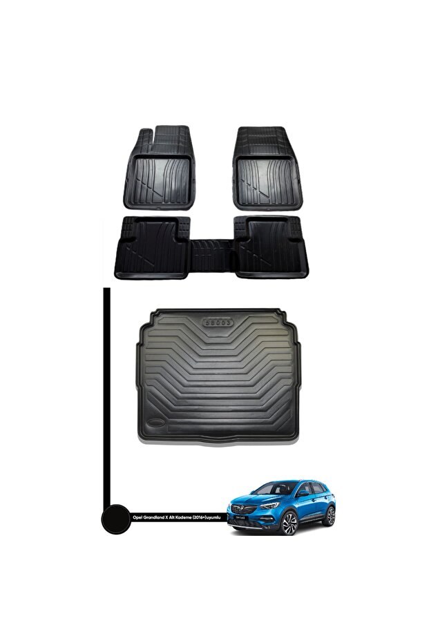 Opel Grandland X 2016 and Post SUB Stage Auto Mat and Luggage Pool Excellent Set