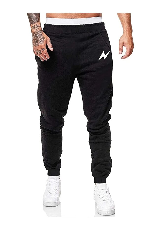 ogger Sweatpants Unisex Lightning Printed