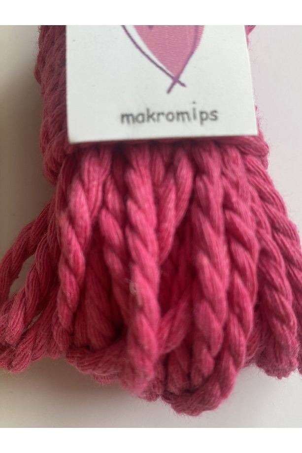 MAKROME İP (10 metre) 3 BÜKÜM BURGULU ÜÇ HOBİ ÖRGÜ İPİ - 2