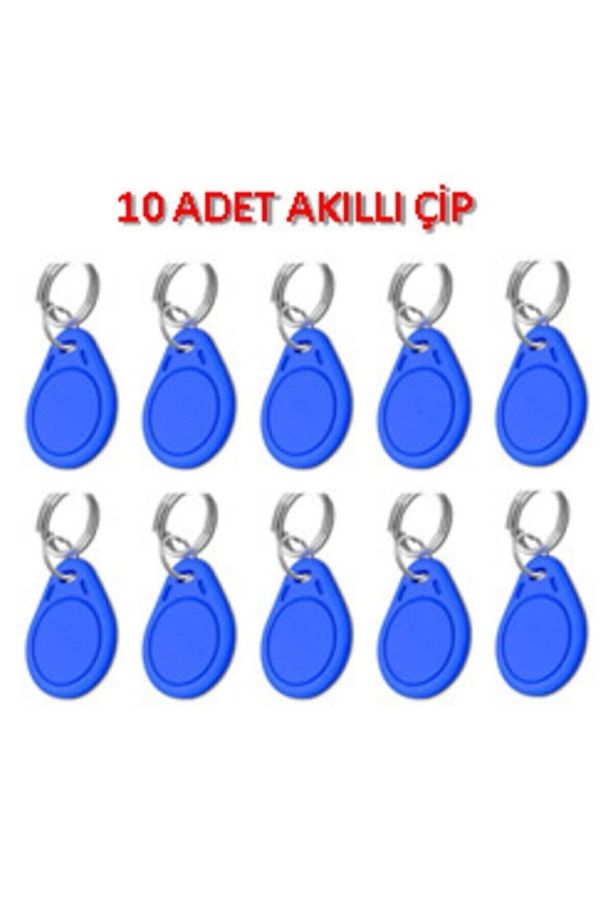 Bina Giriş Kapıları Akıllı Kilit Için Çip Anahtar 10 Adet - 1