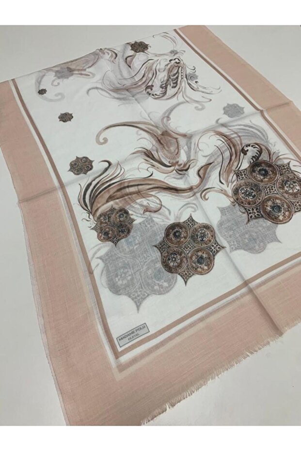 polyester pamuk şal - 1