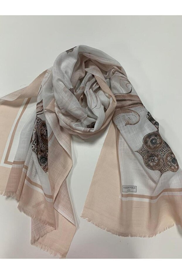 polyester pamuk şal - 4