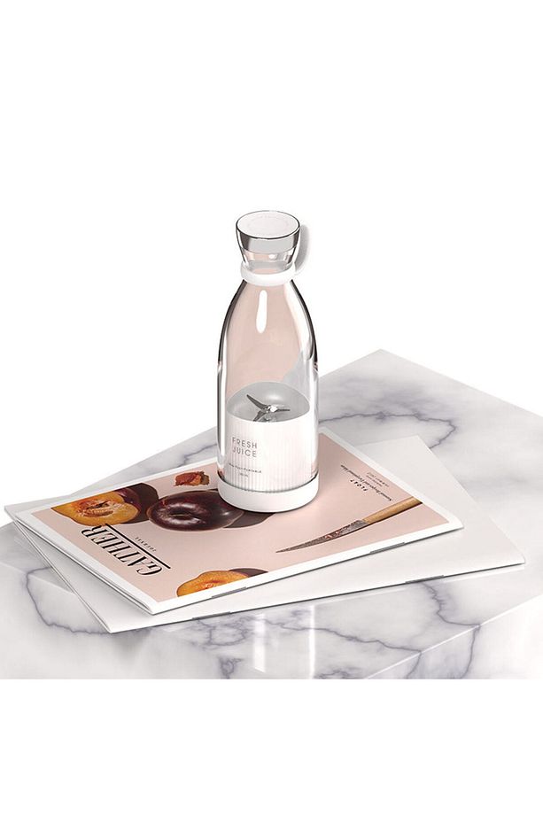 Taşınabilir Mini Hızlı Blender 350ml Meyve Sıkacağı Kupası, Kablosuz Şarjlı, Smoothie Milkshake - 3