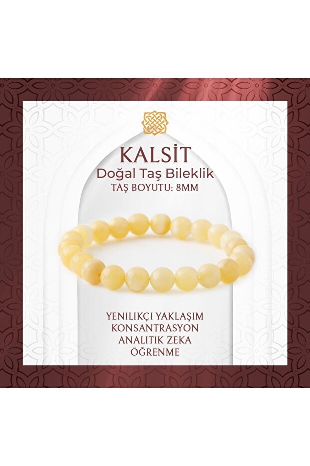 Calcite 8mm Natural Stone Bracelet