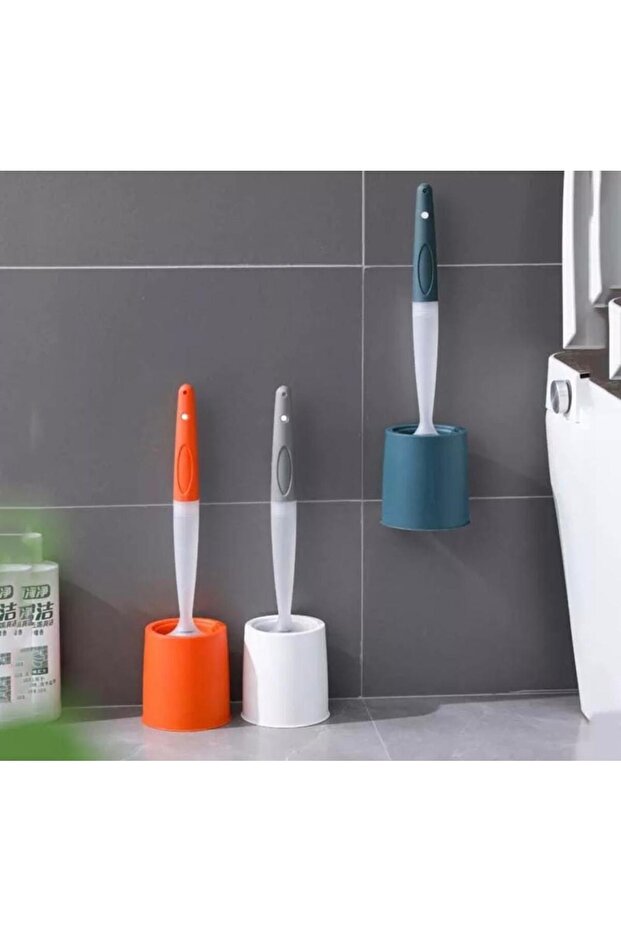 Akılı Fırça Deterjan Hazneli Plastik Wc Tuvalet Fırçası Silikon Fırça - 3