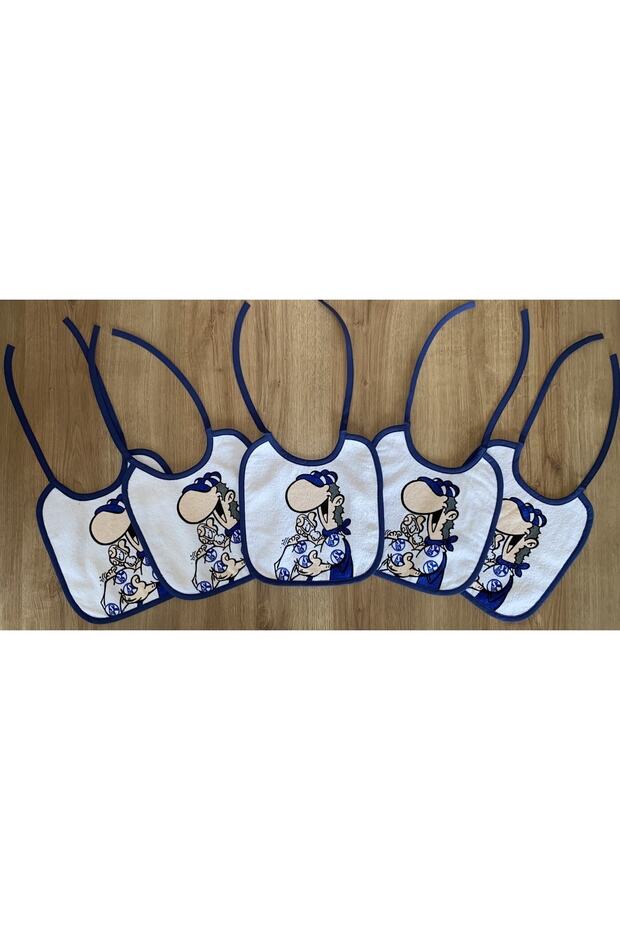 Baby Food Bib Navy Blue