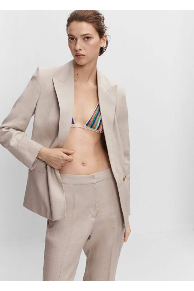 Keten Jogger Pantolon - 7