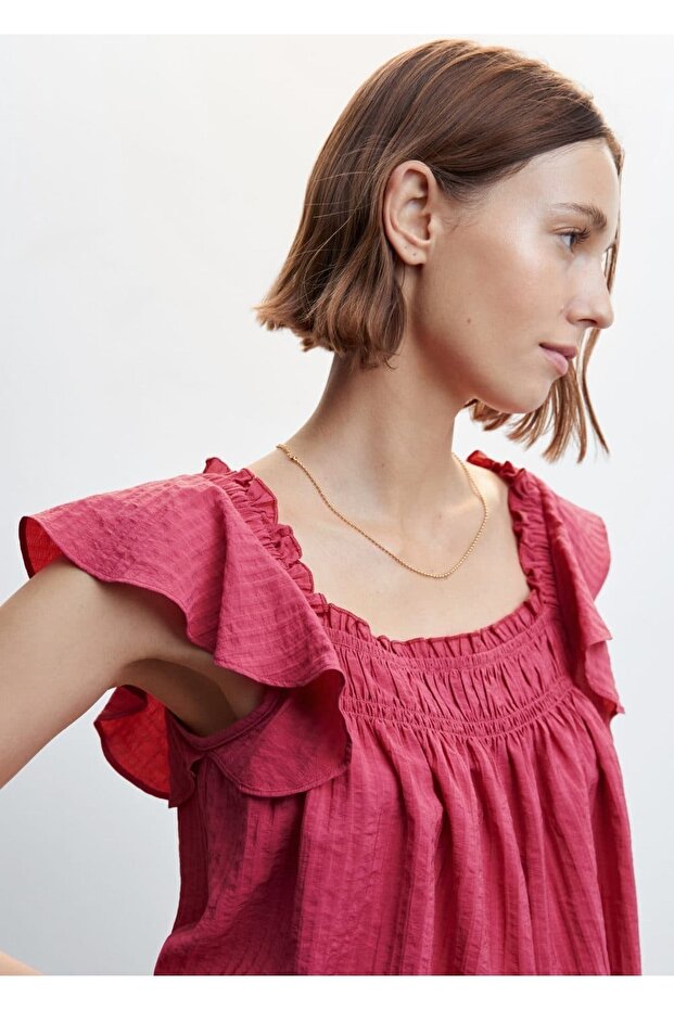 Çizgi Dokumalı Bluz - 6