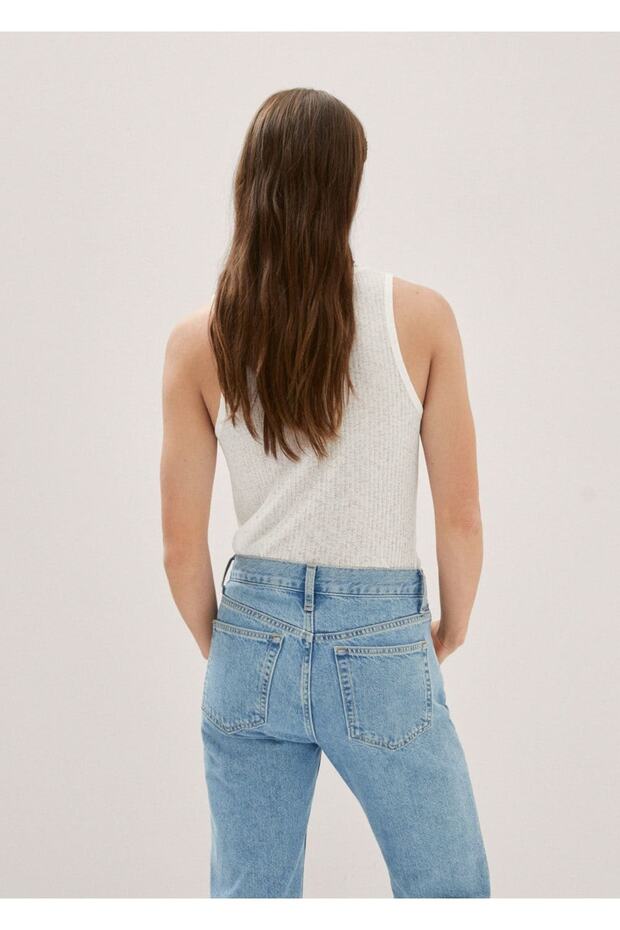 Ribana askılı bluz - 4