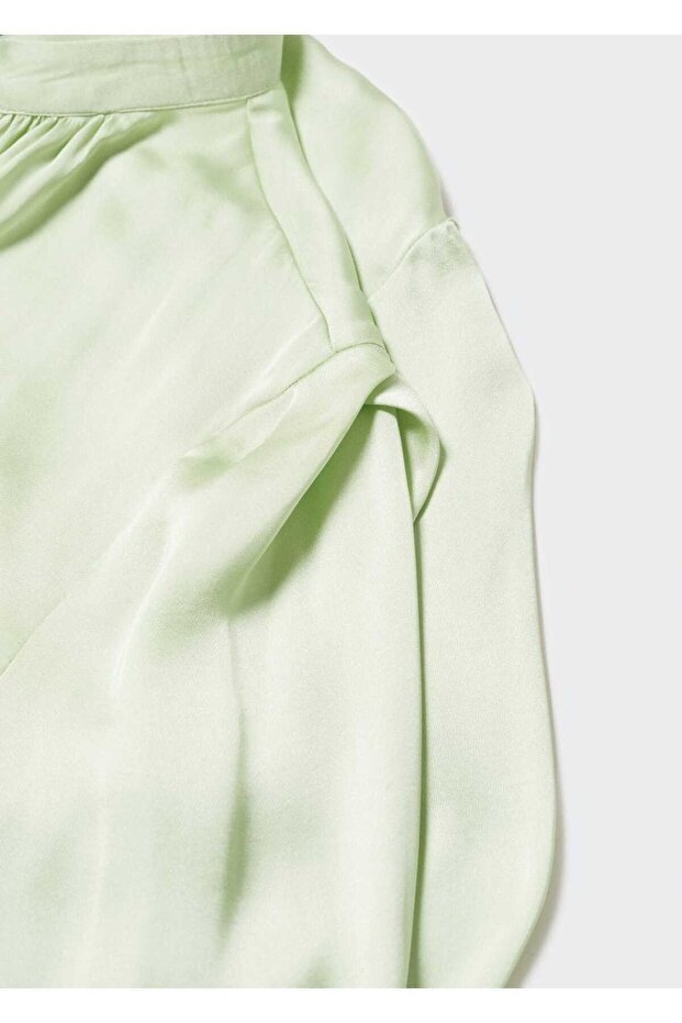 Mao Yaka Saten Bluz - 5