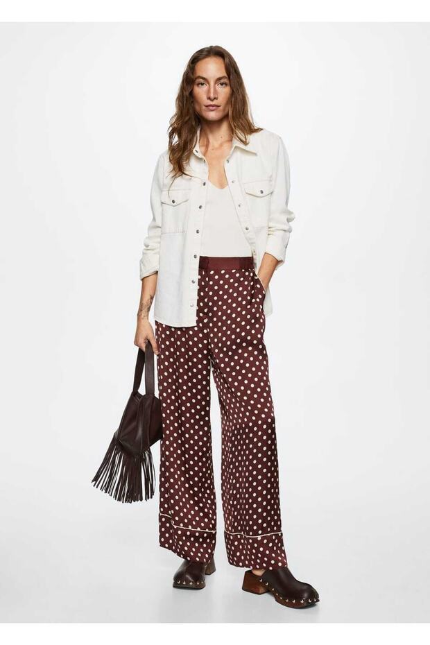 Gepunktete Satinhose - 7