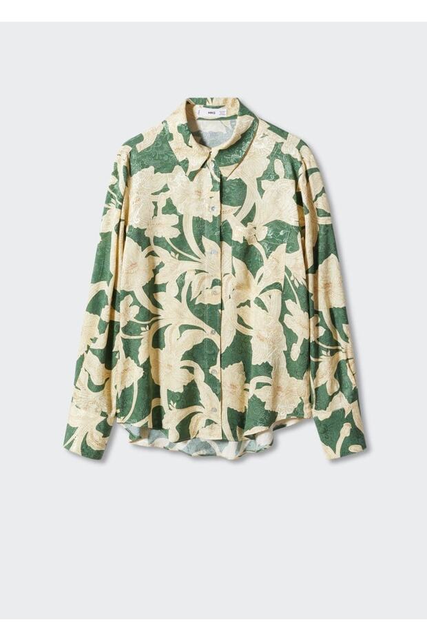 Çiçek Desenli Gömlek - 3