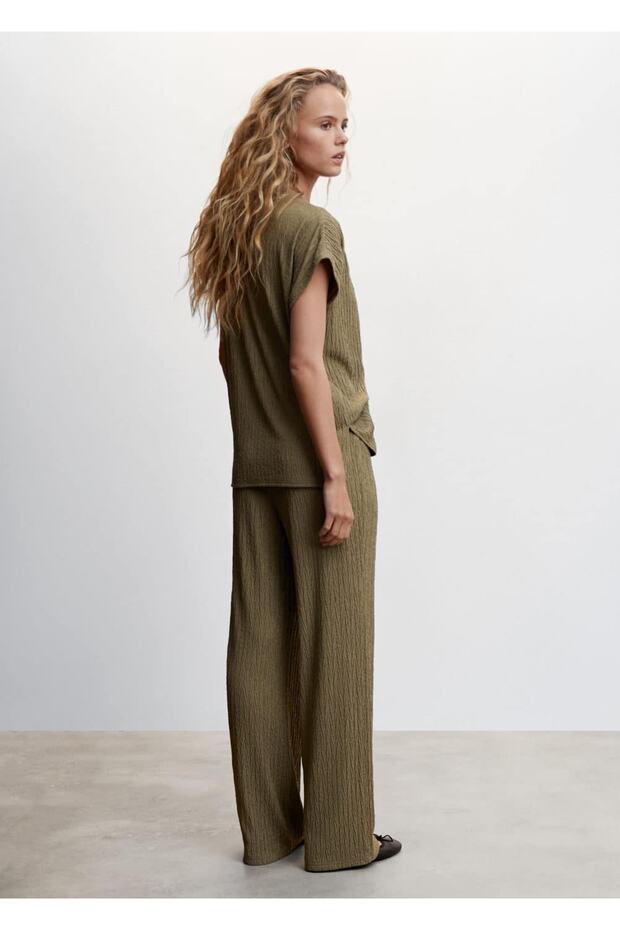 Tricou țesut cu umeri - 4