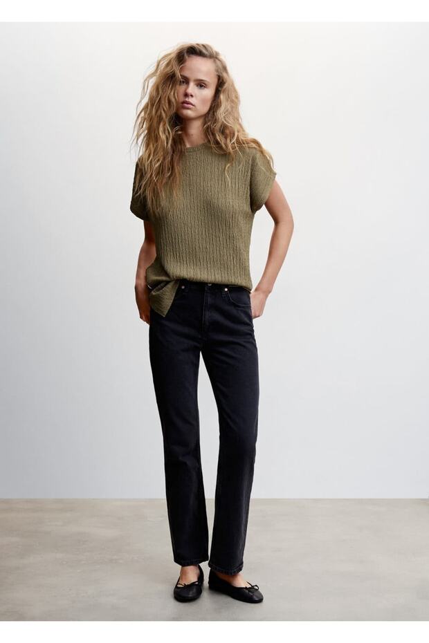 Tricou țesut cu umeri - 6