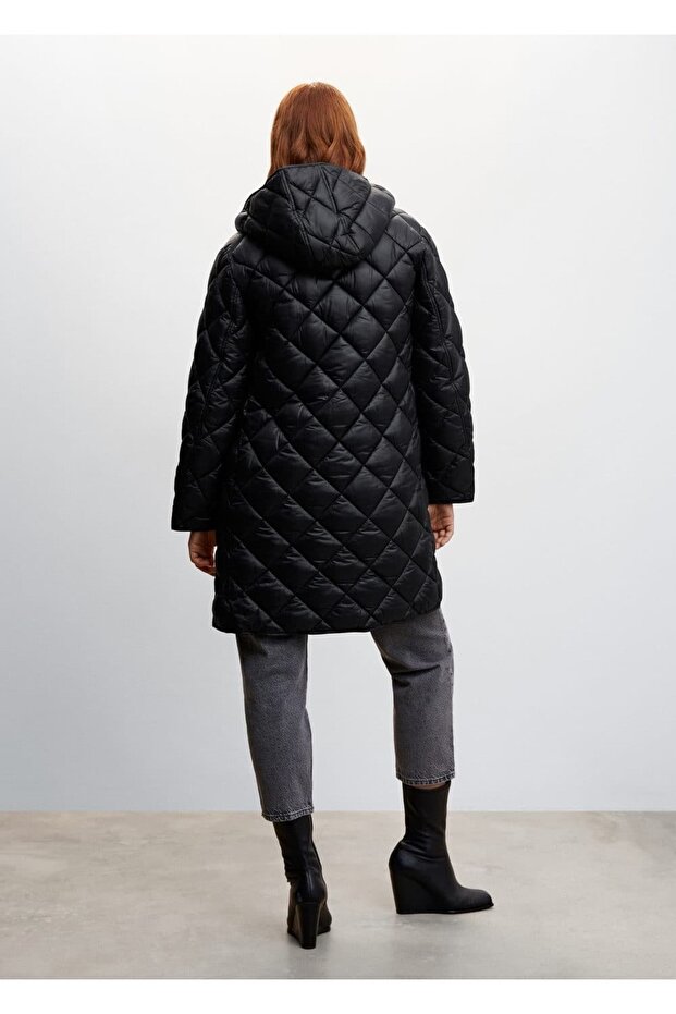 Kapüşonlu Kapitone Anorak - 4