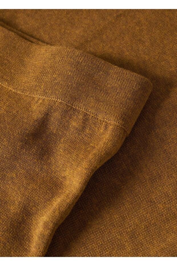 Yan Yırtmaçlı Triko Pantolon - 7