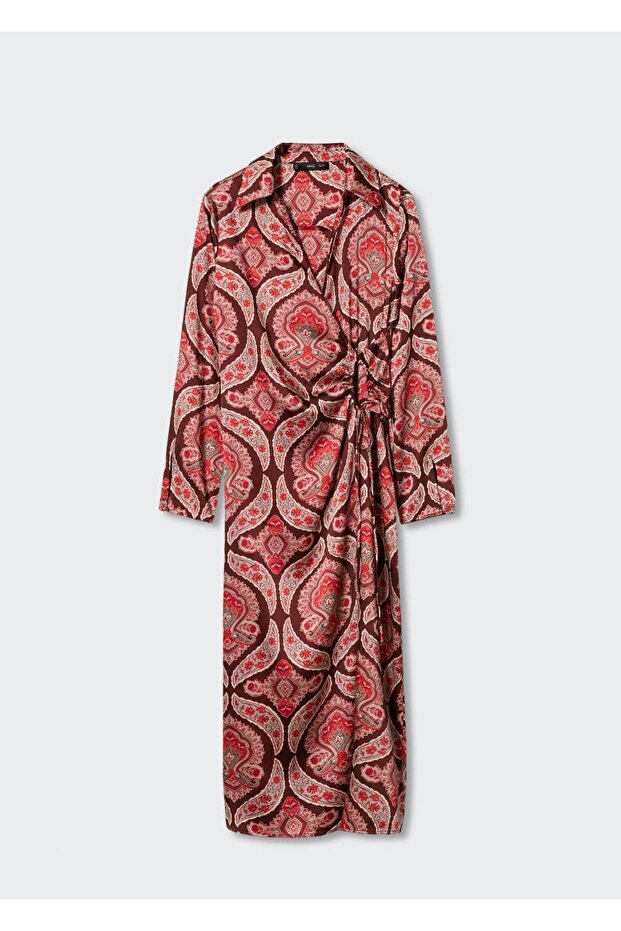 Saten Gömlek Elbise - 3