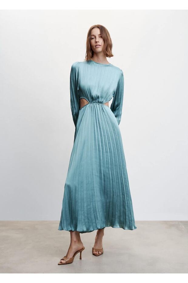 Pilili Saten Elbise - 2