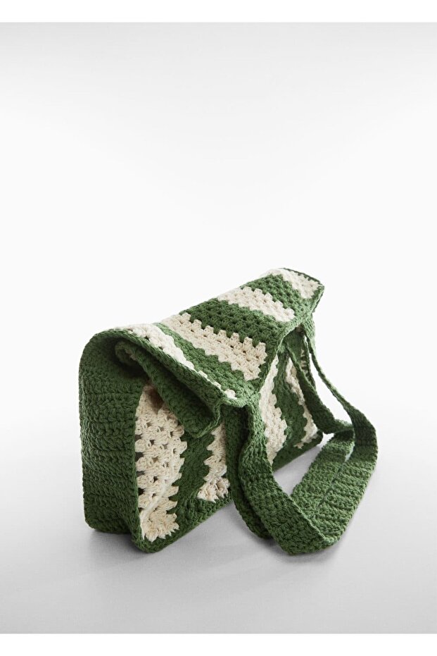 Tokalı Kroşe Çanta - 1