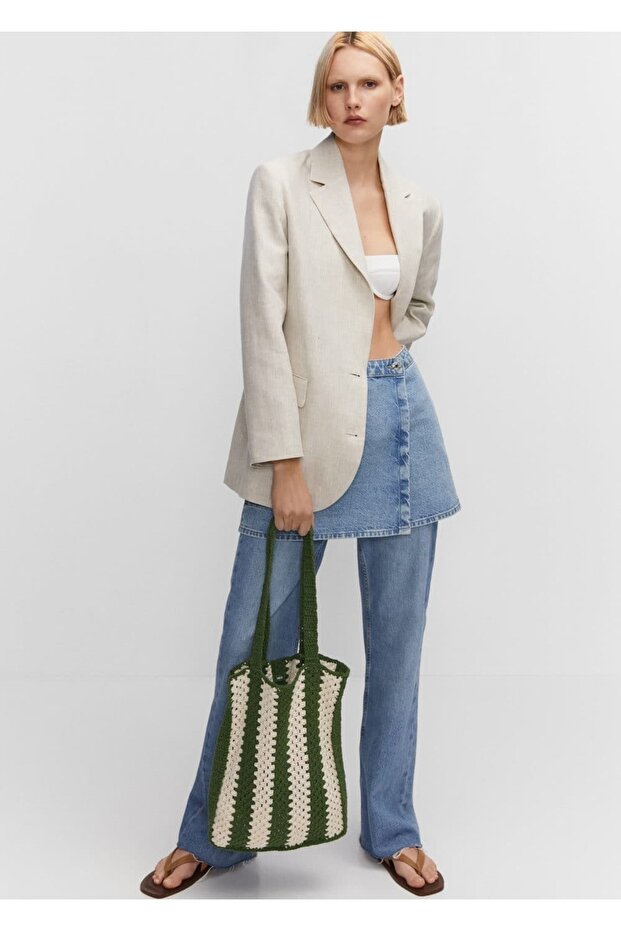 Tokalı Kroşe Çanta - 2