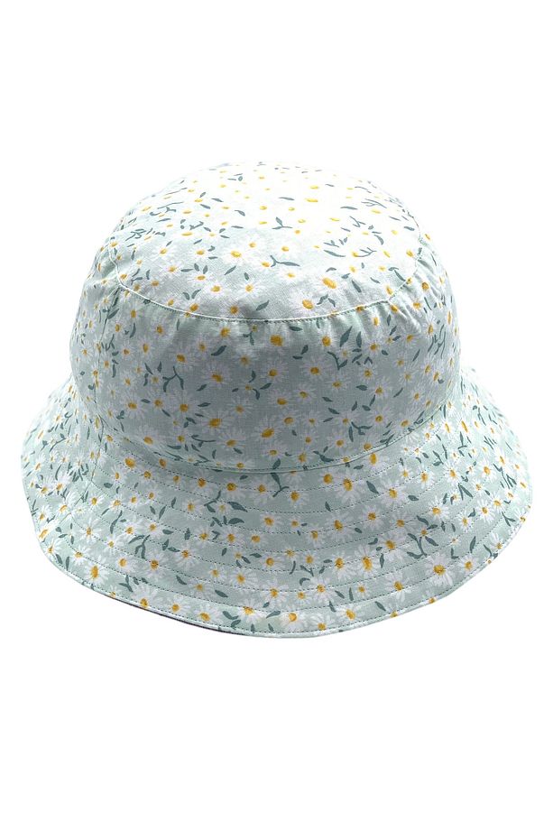 Çıtır Çiçekli Lila Çift Taraf Kullanılabilen Bucket Şapka - Zelice - 3
