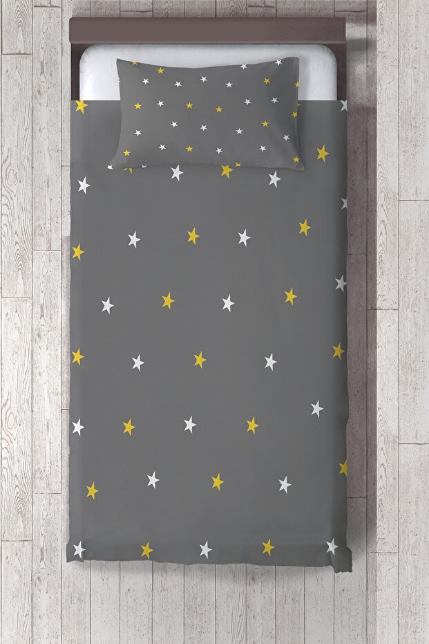 Yellow and White Starry Bedspread TLAY-256