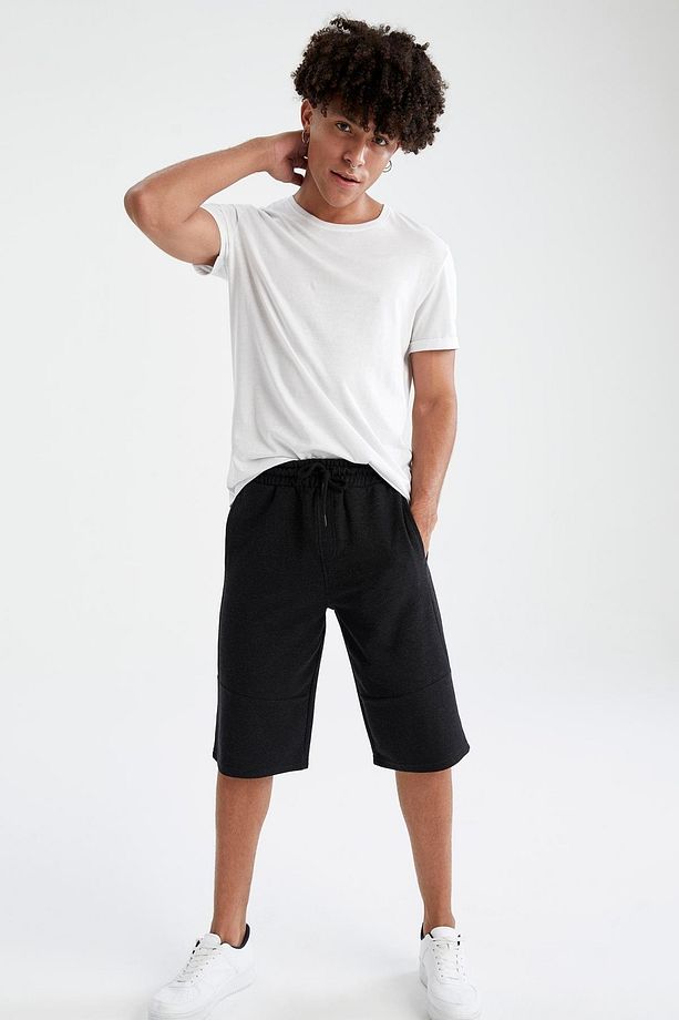 Regular Fit Basic Kapri Şort - 3