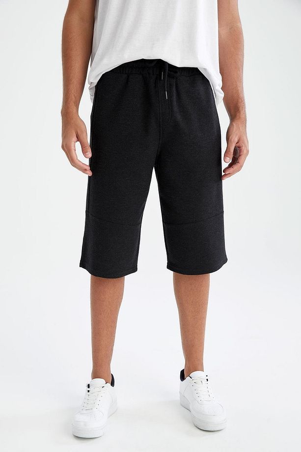 Regular Fit Basic Kapri Şort - 4