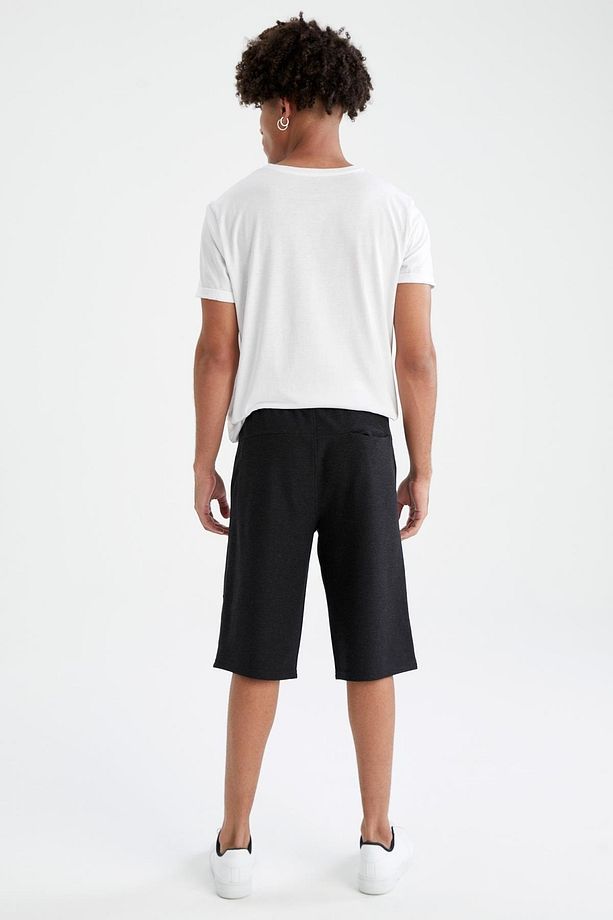 Regular Fit Basic Kapri Şort - 5