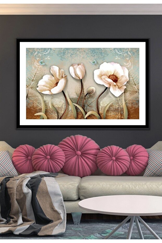 Çiçek Kanvas Tablo - 1