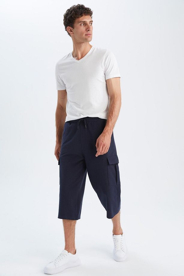 Regular Fit Basic Kapri Şort - 3