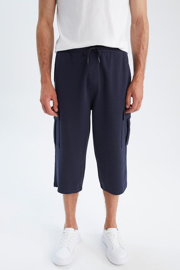 Regular Fit Basic Kapri Şort - 5