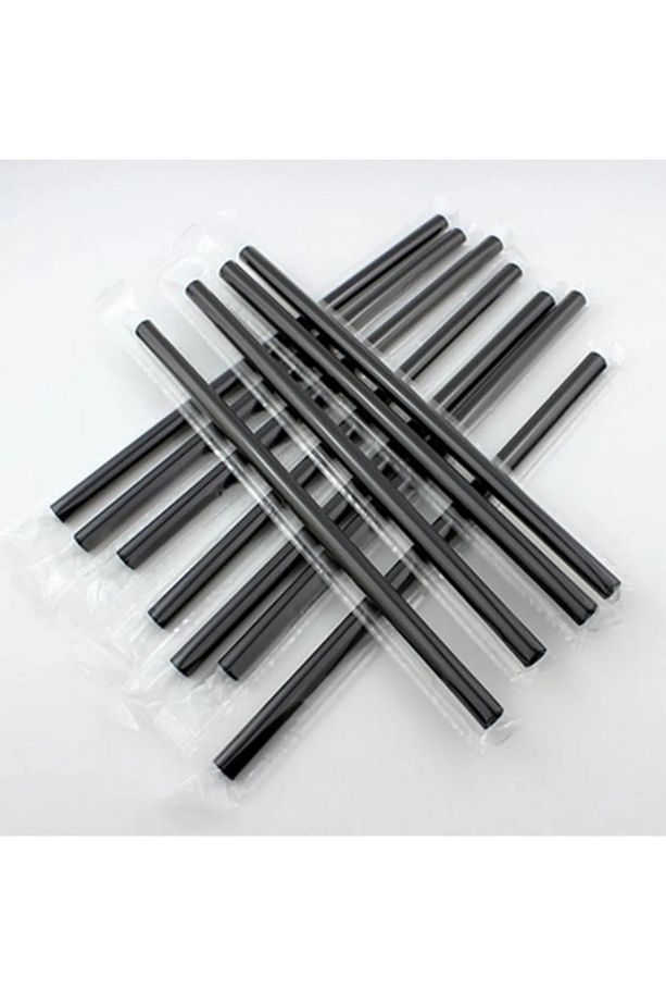 Siyah Sargılı Frozen Pipet Tek Tek Sargılı Siyah Pipet 100 Lü - 1