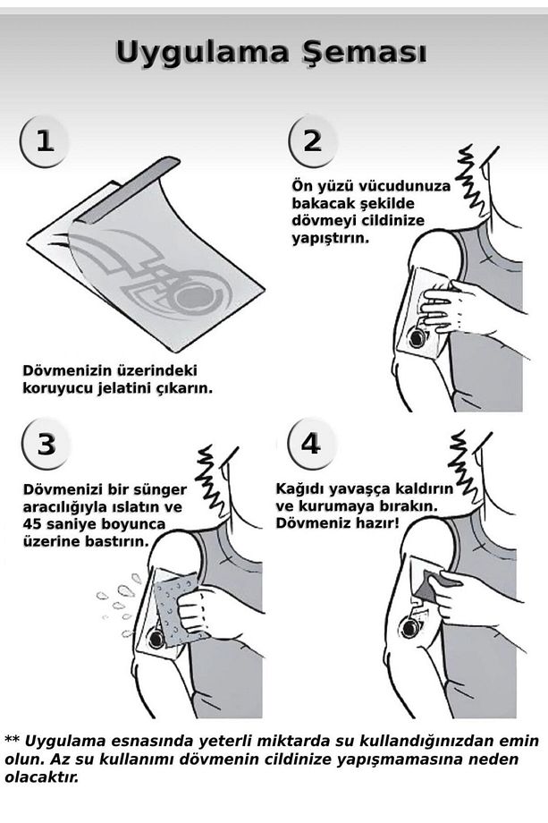 Göğüs Arası Lotus Çiçeği Geçici Dövme, Tattoo, Kadın Geçici Dövme - 4