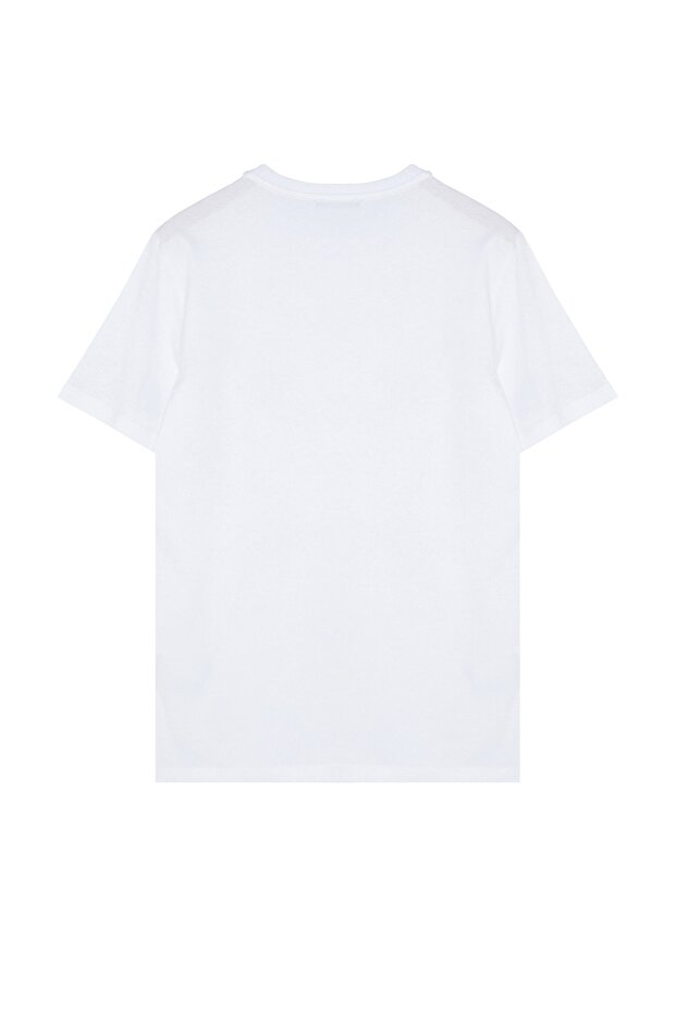 Czarno-biała koszulka z krótkim rękawem, dopasowana, 100% bawełna, zestaw 2 sztuki TMNSS19BO0075 - 11