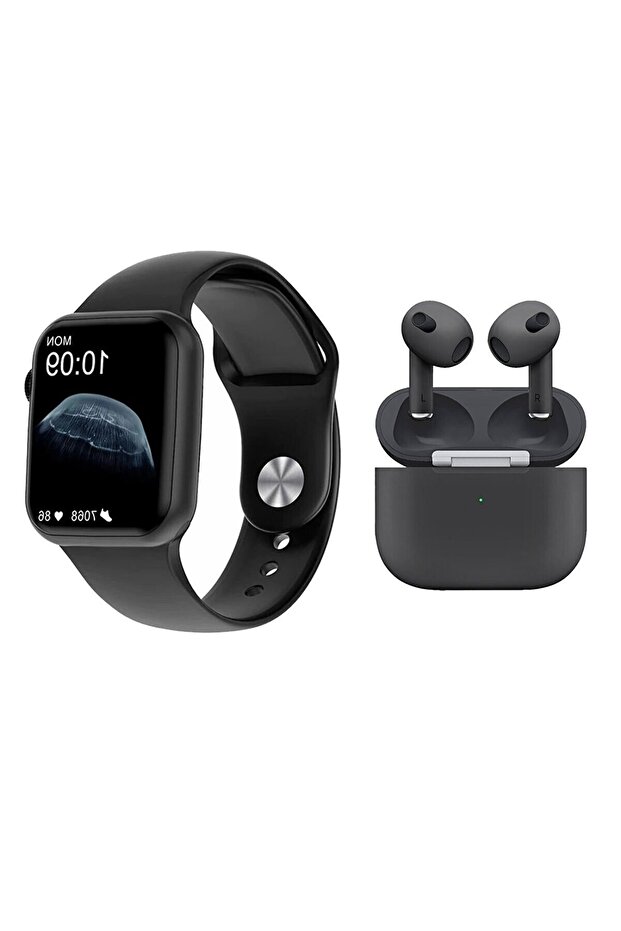 Xiaomi Mi 10 Lite Uyumlu Dtno1 Watch 7 Pro Max Akıllı Saat + Airpods 3.nesil Bluetooth Kulaklık - 2
