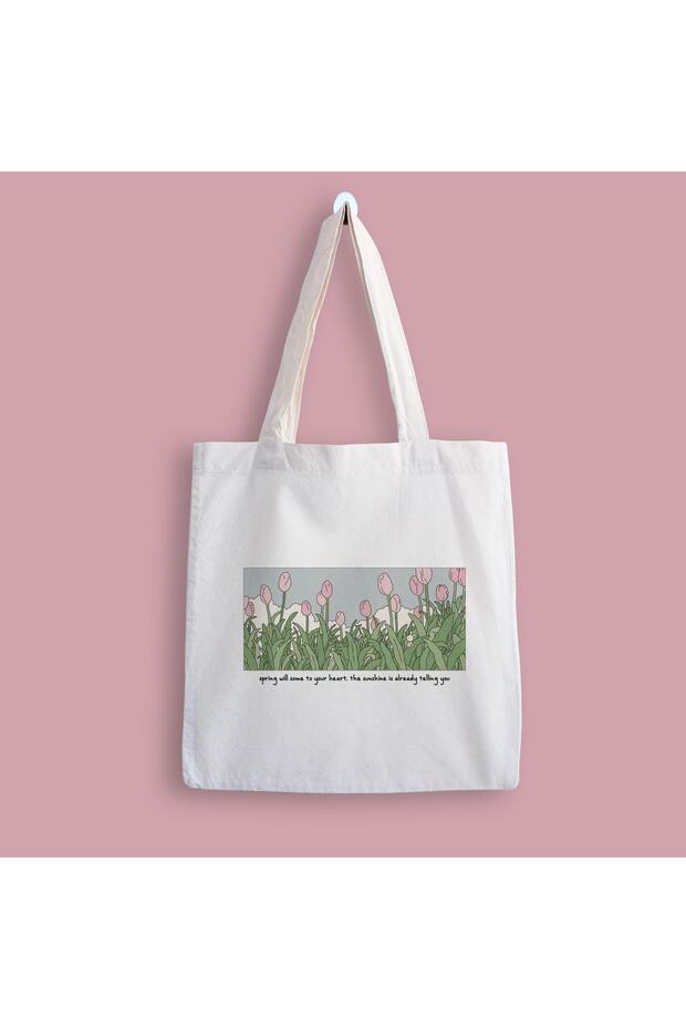 Flowers Printed Cloth Bag