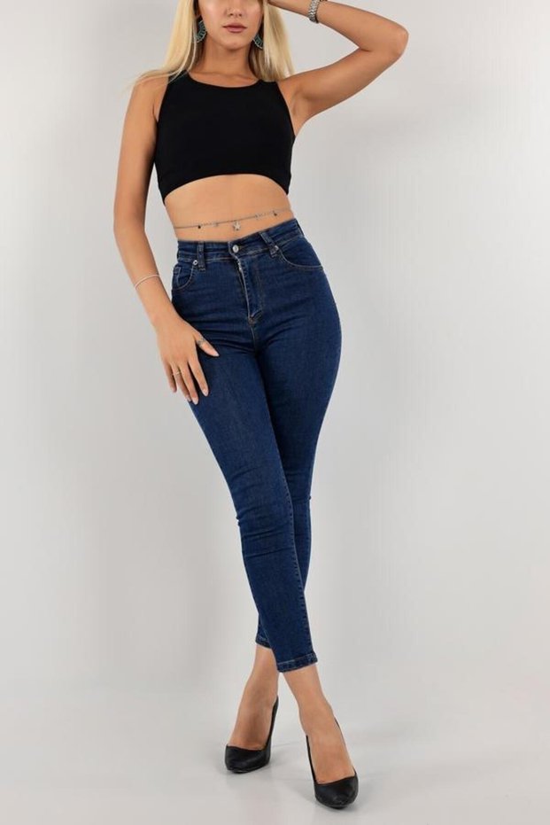 Dark Blue Lycra Skinny Recovery Skinny Leg Jeans