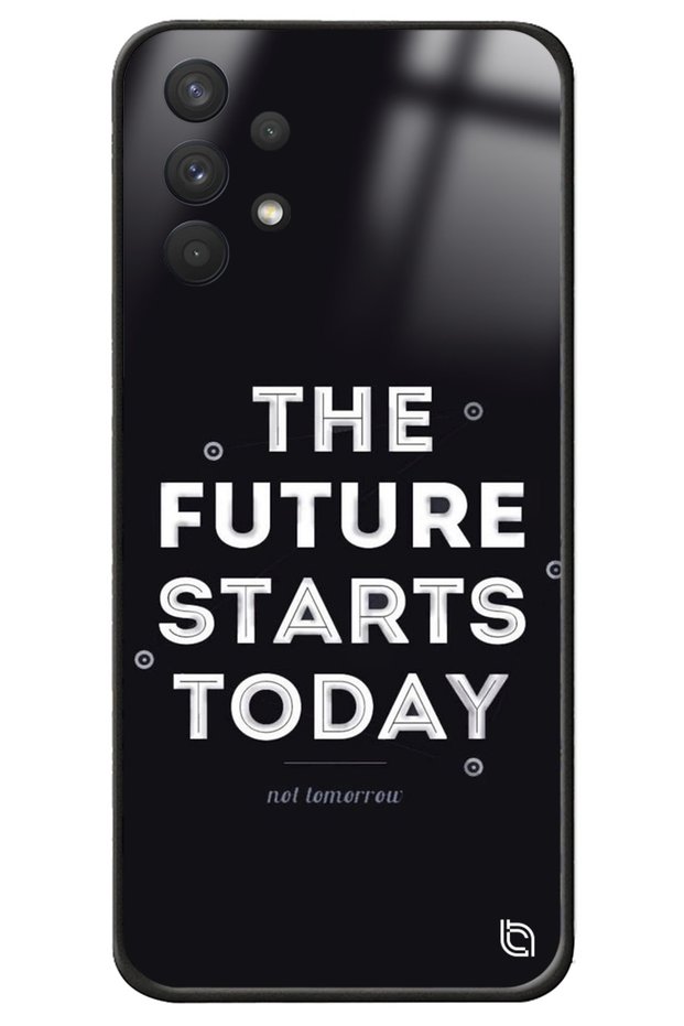 Motivational Motto Premium Pattern Glossy Phone Case for Samsung A32 with Camera Protection