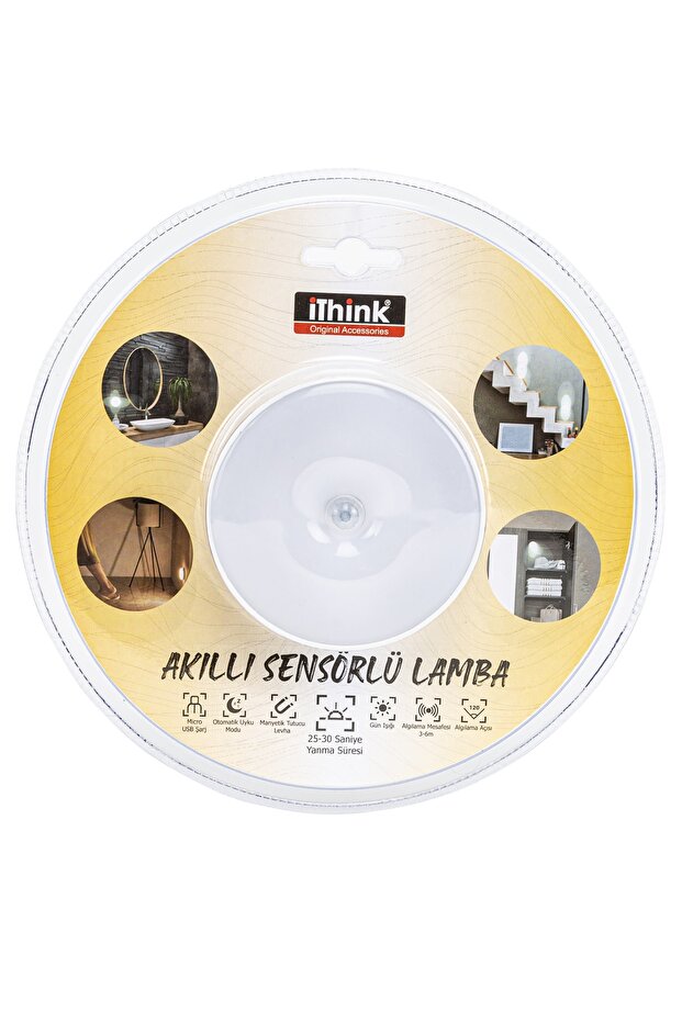 Akıllı Sensörlü Sarı Işıklı Led Lamba Ls-50 - 1