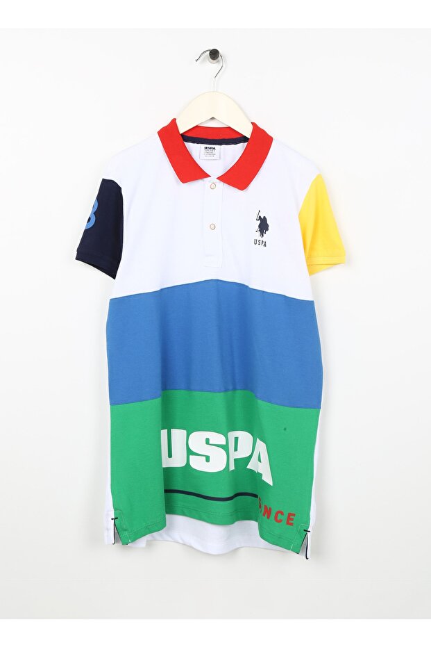 US Polo AssnPrinted White Boy T-Shirt T-DETOKIDS